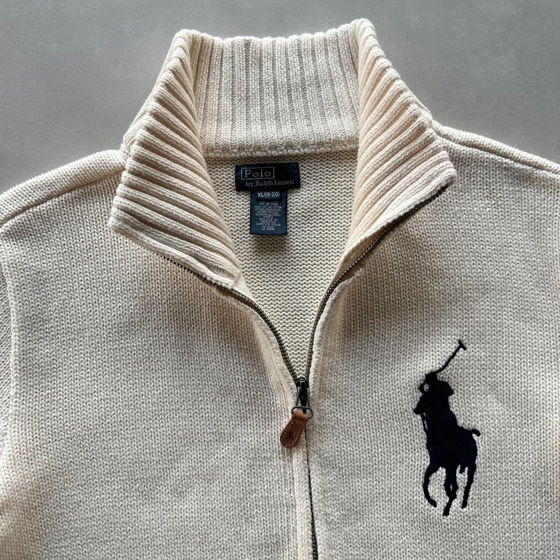 [XL]폴로 랄프로렌 빅포니 니트 집업 상품이미지6