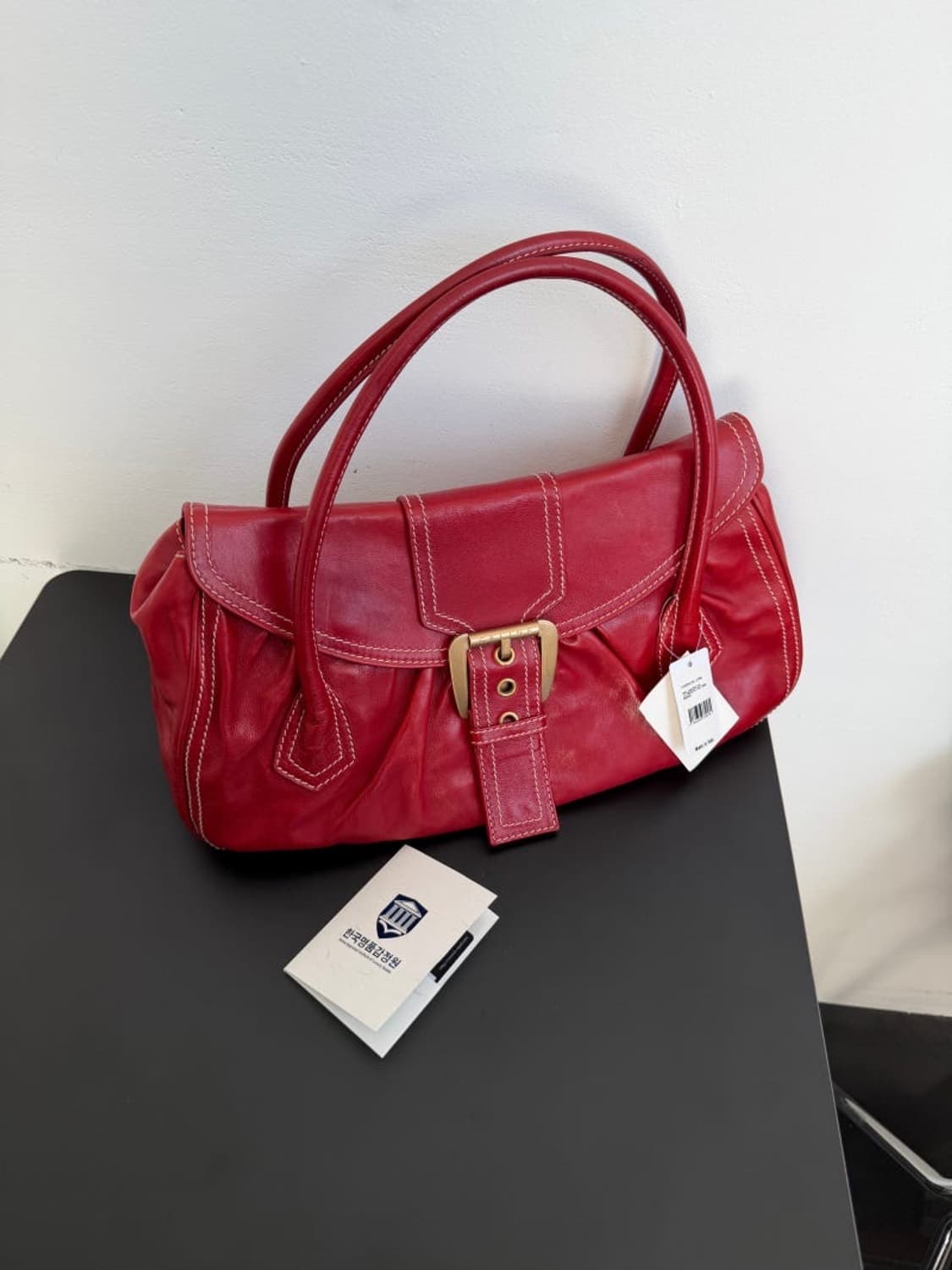 셀린느 빈티지 버클레더 숄더백 상품이미지1