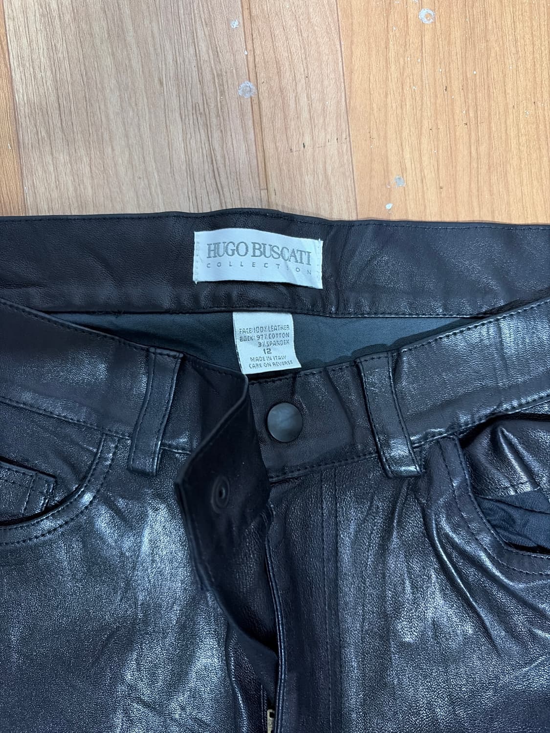 Vintage 레더 바지 상품이미지2