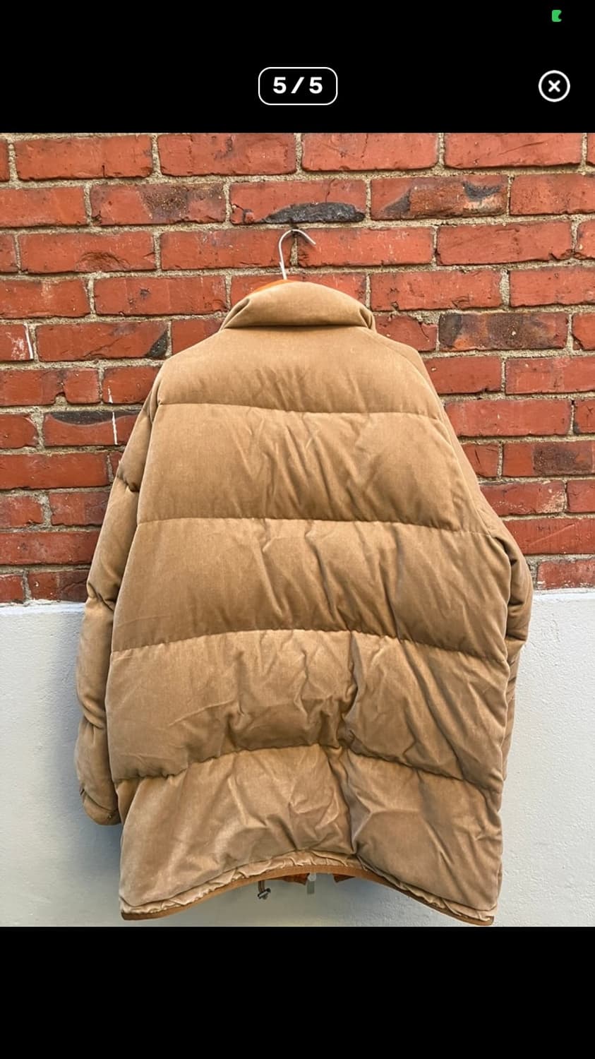 사카이 벨벳 패딩-브라운  상품이미지4