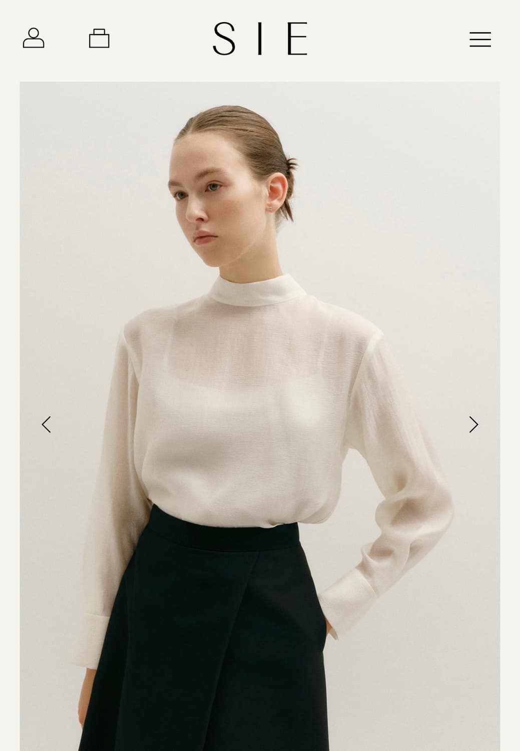 시에 Sie 루디 타이 블라우스(새옷) 상품이미지1