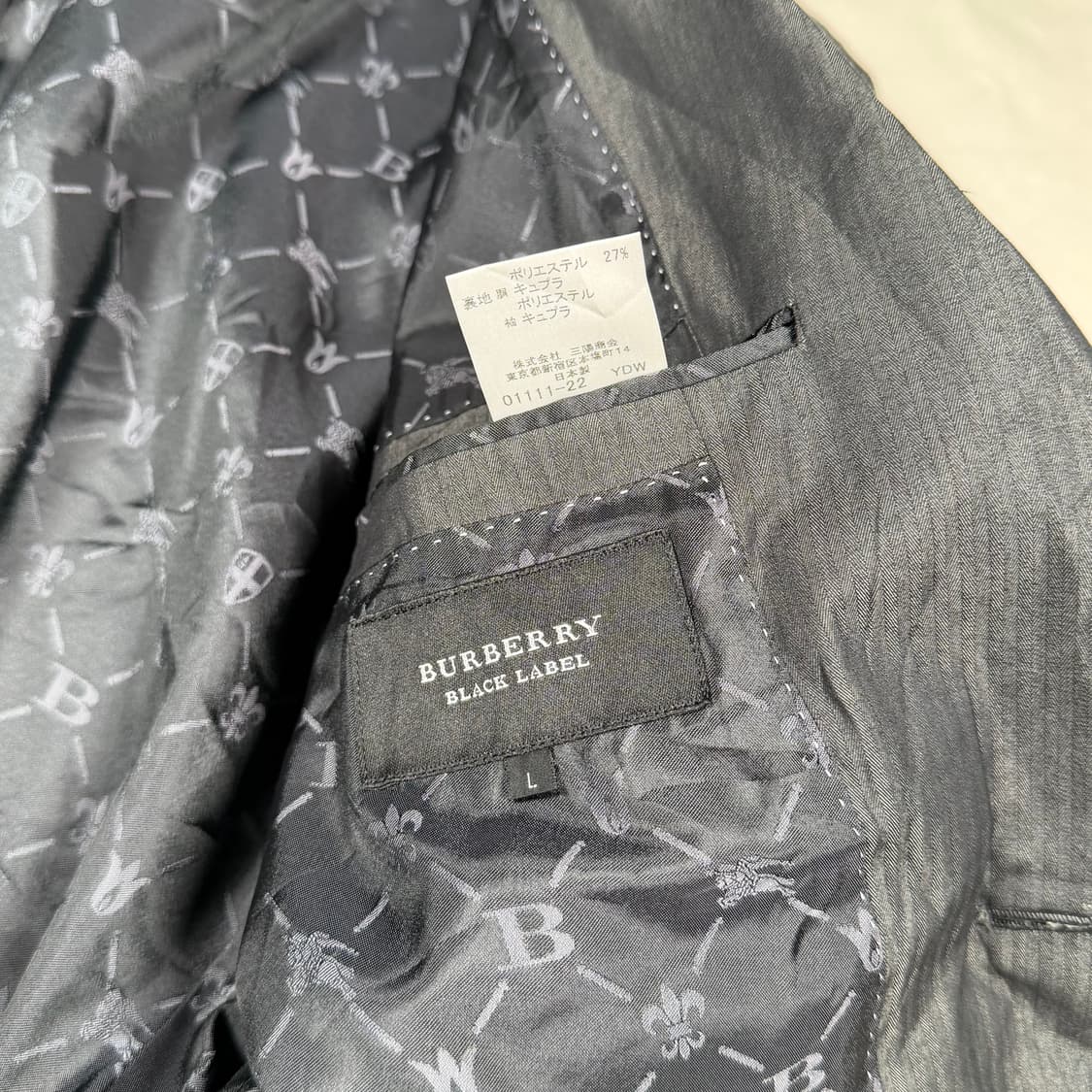 버버리 블랙라벨 정장 자켓 상품이미지4