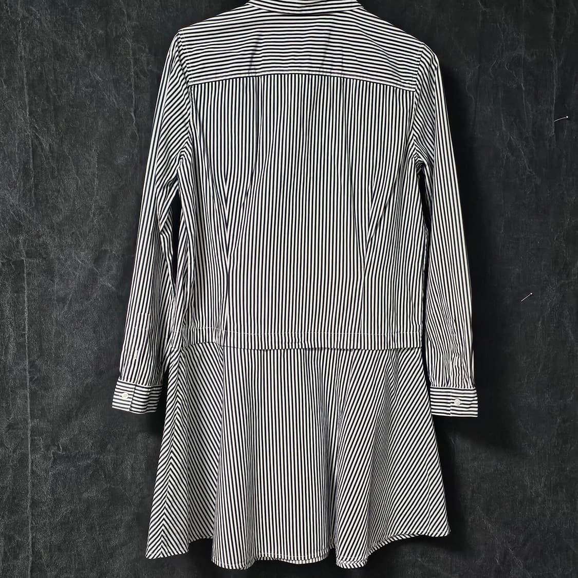 택36/95]정품 라코스테 스트라이프 셔츠 원피스 상품이미지3