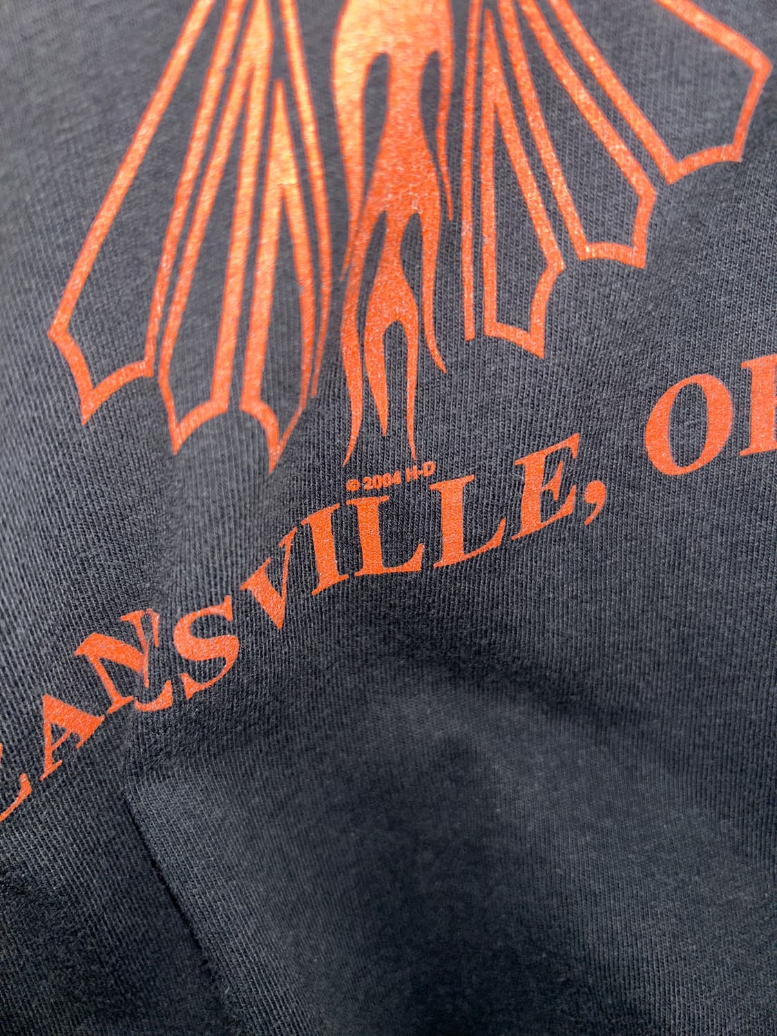 할리데이비슨 빈티지 롱슬리브 플레임 2000년대 초기 생산 상품이미지3