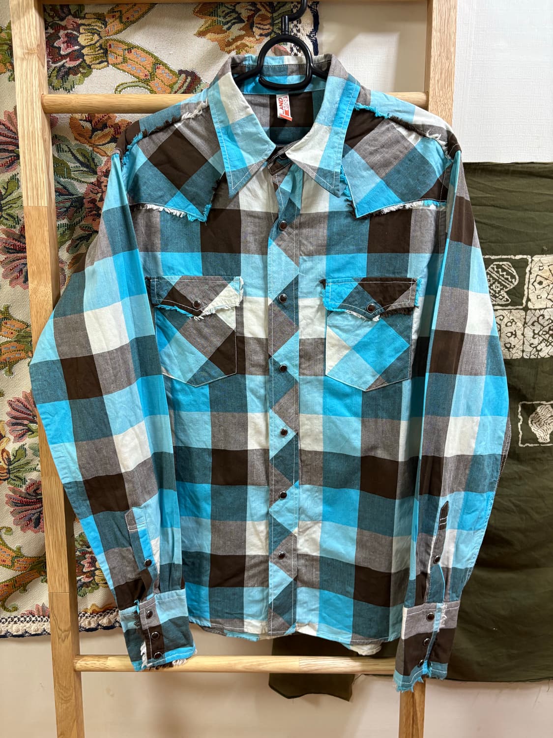 Gland edge 그런지 y2k 체크 셔츠 상품이미지1