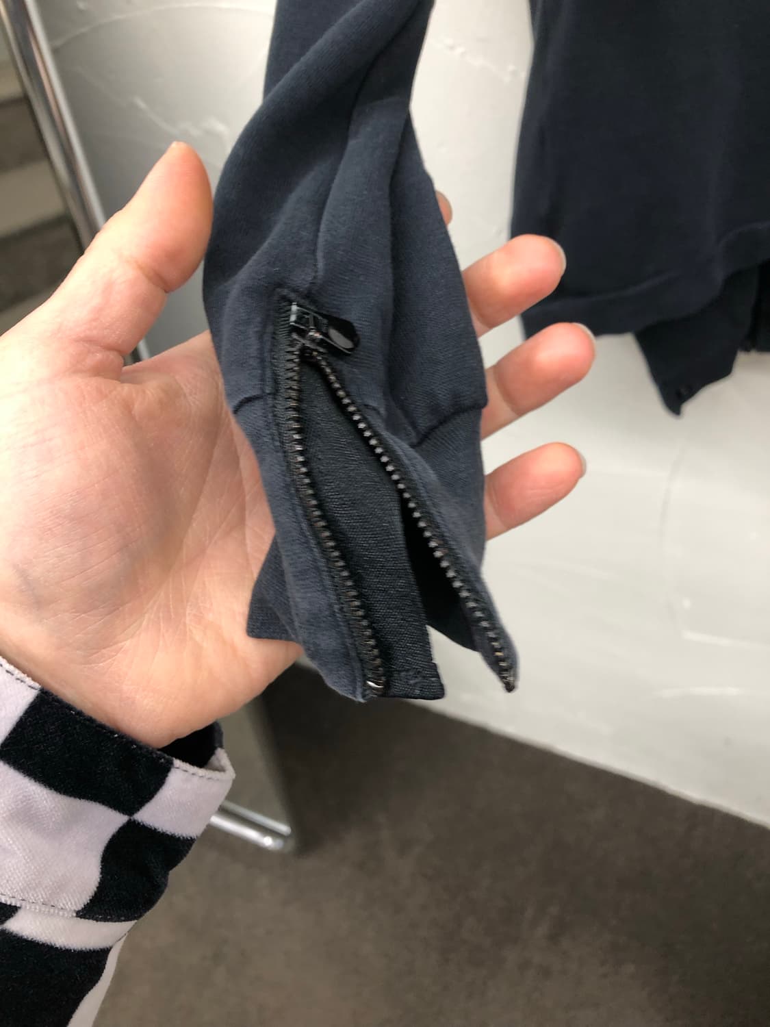 지스타로우 사선 지퍼 코튼 집업 상품이미지6