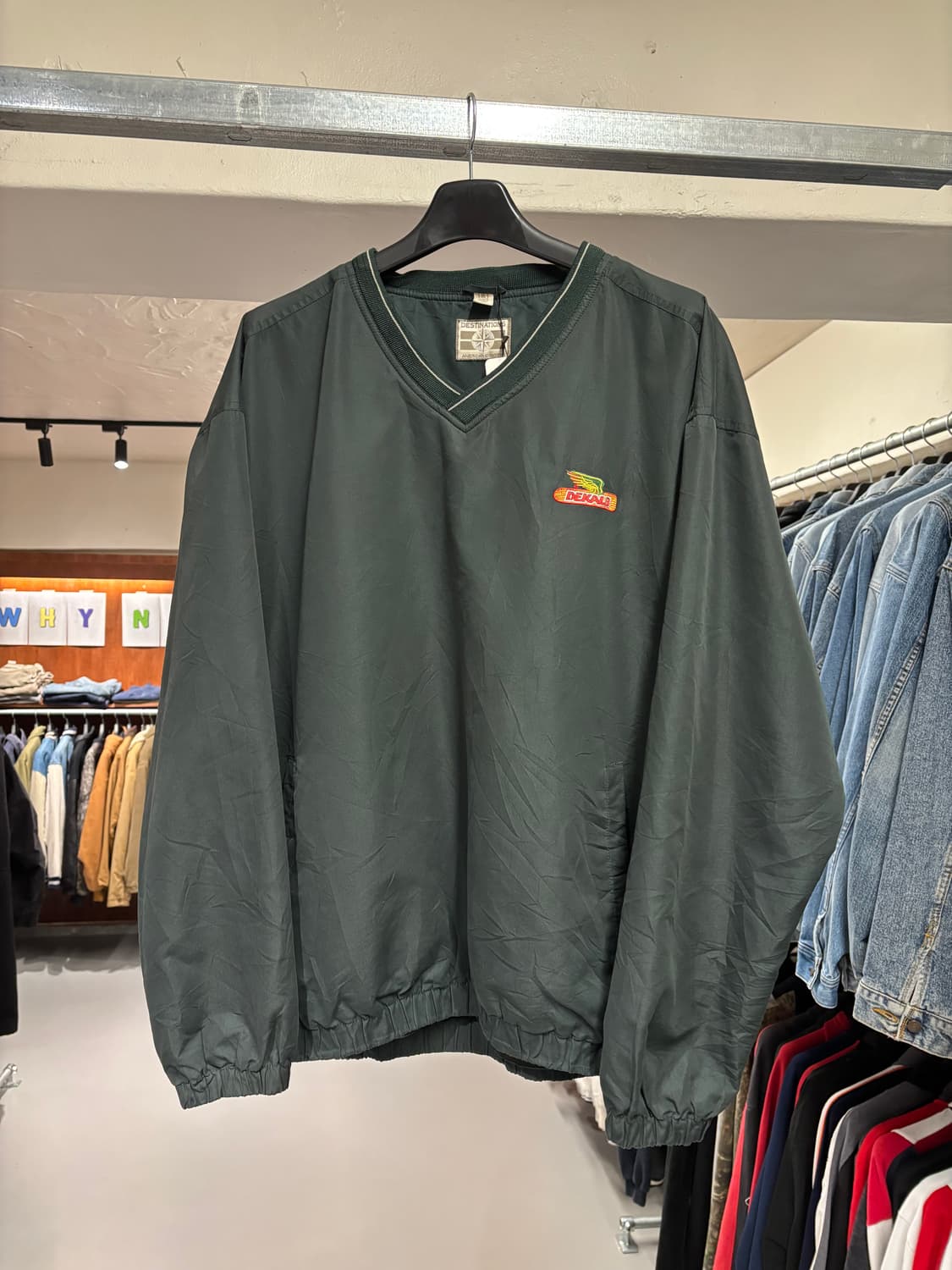 빈티지 바람막이 웜업(다크그린)   상품이미지7