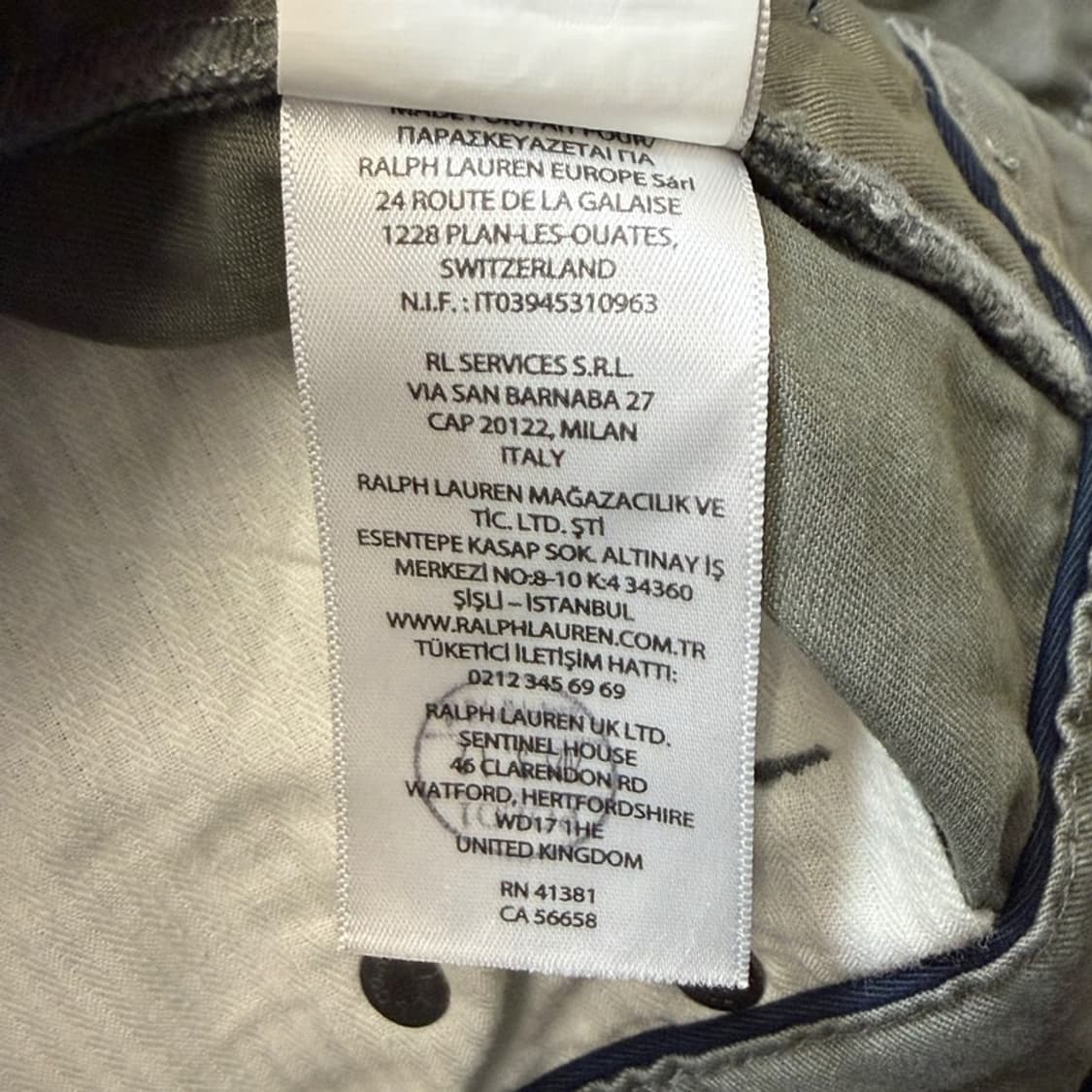 POLO RALPH LAUREN 코튼 치노 팬츠 29 상품이미지7