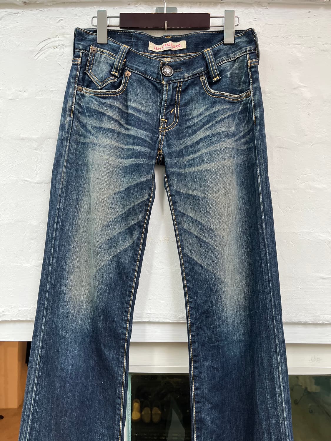 Levis Women 부츠컷 워싱 데님팬츠 W27 상품이미지3