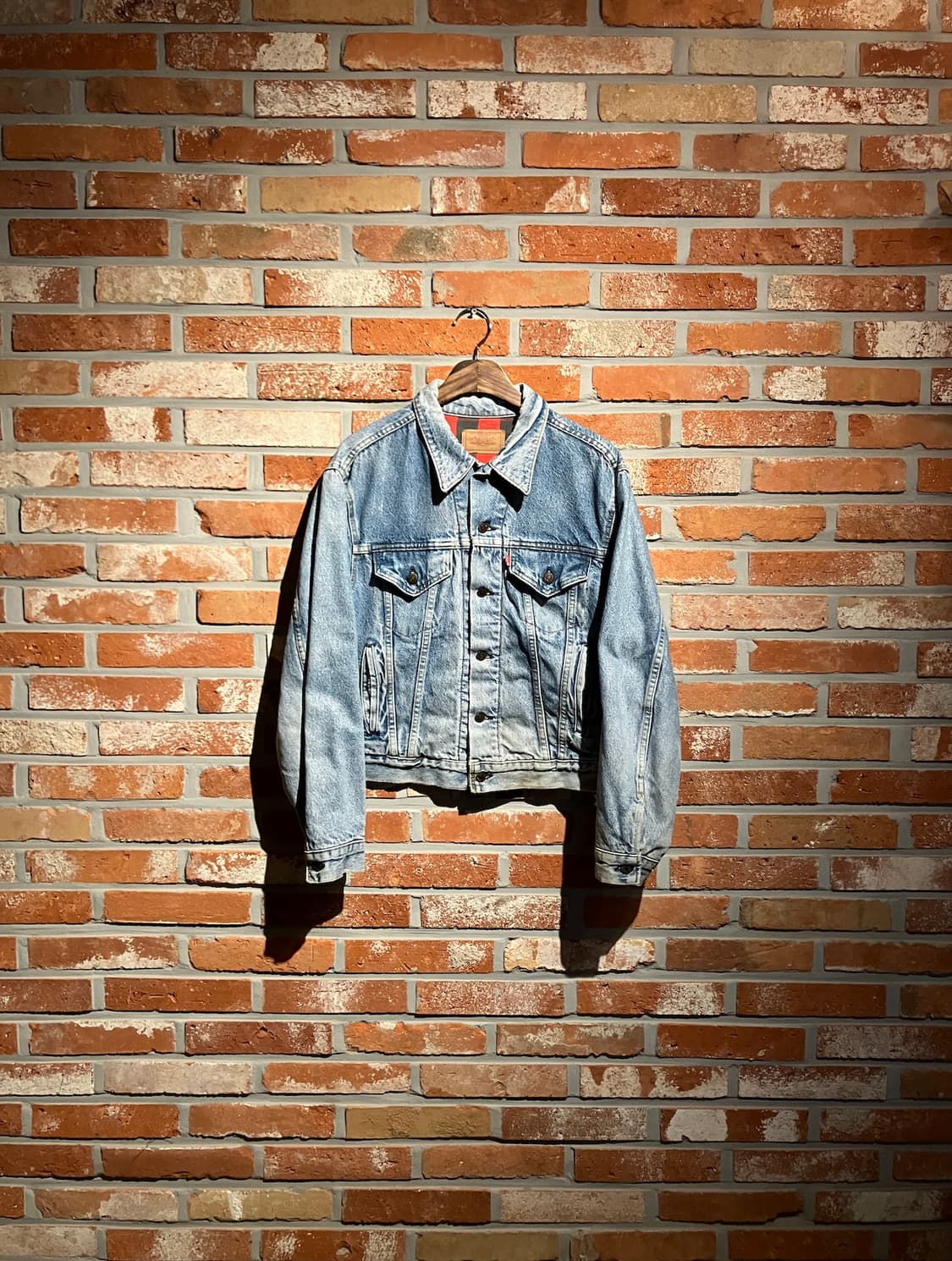 80s 90s USA 빈티지 리바이스 버팔로 안감 3세대 데님 자켓 상품이미지1