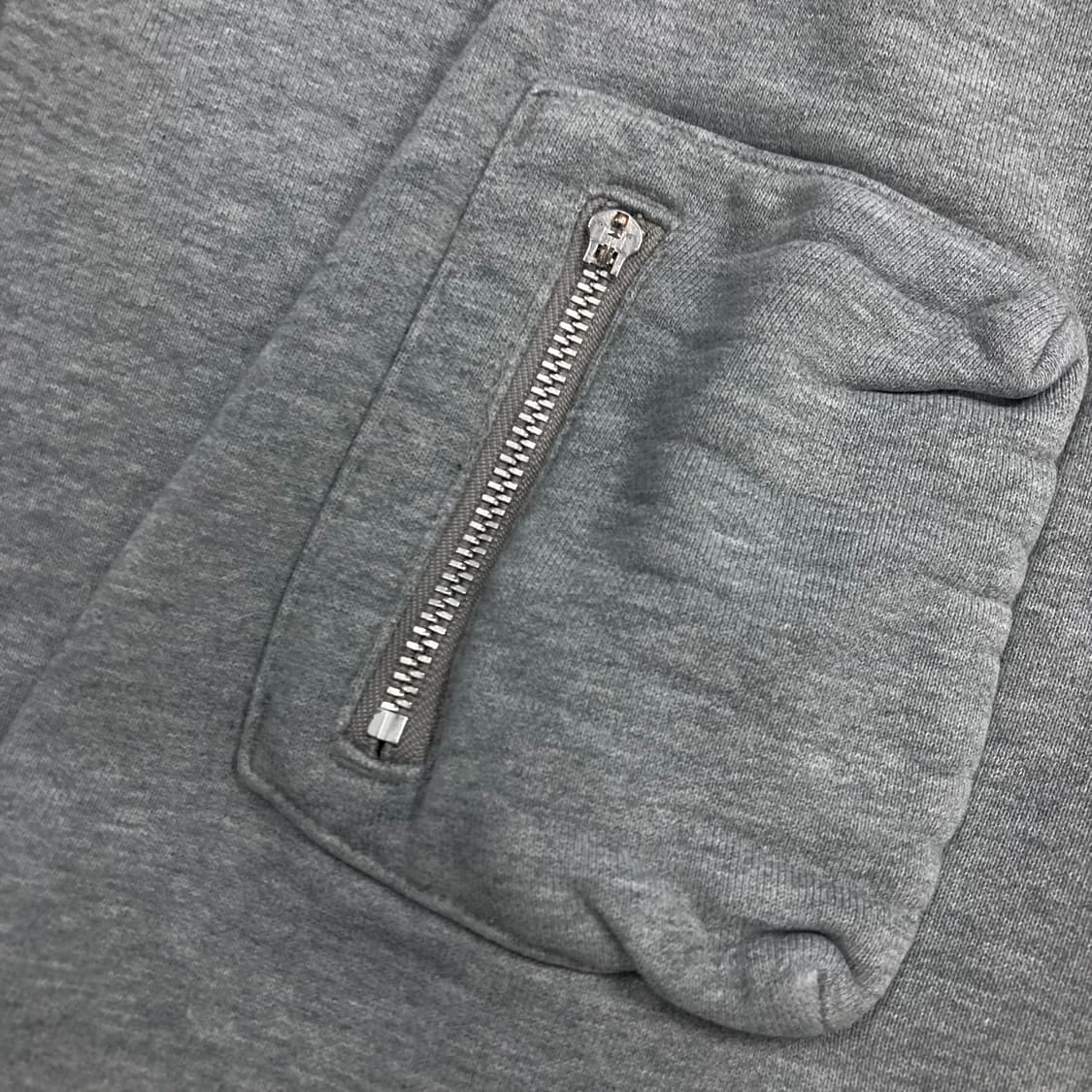 나이키 그레이 컬러 스몰 로고 하프 집업 후드티 상품이미지4