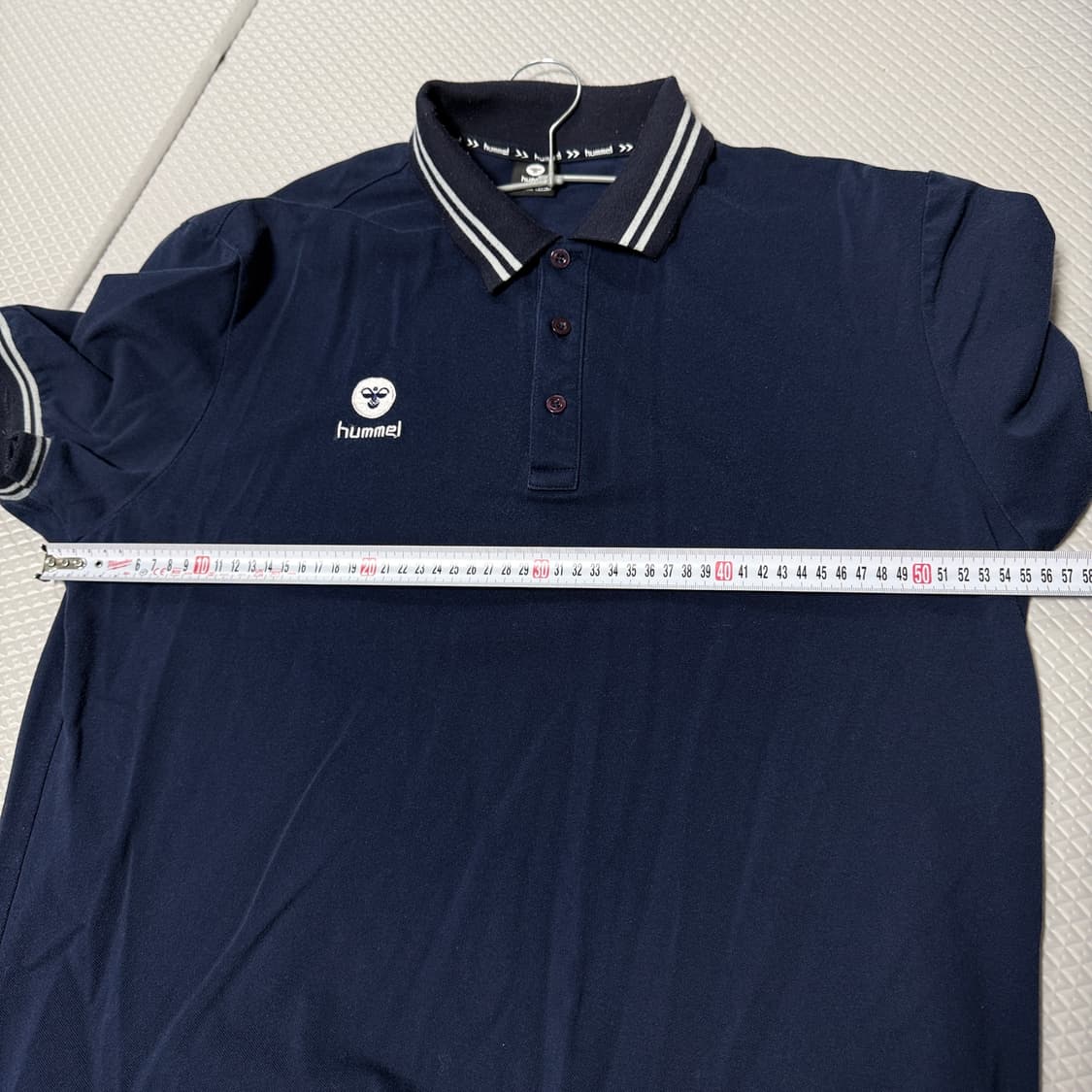 험멜3xl,hummel 네이비 반팔 카라티 상품이미지4