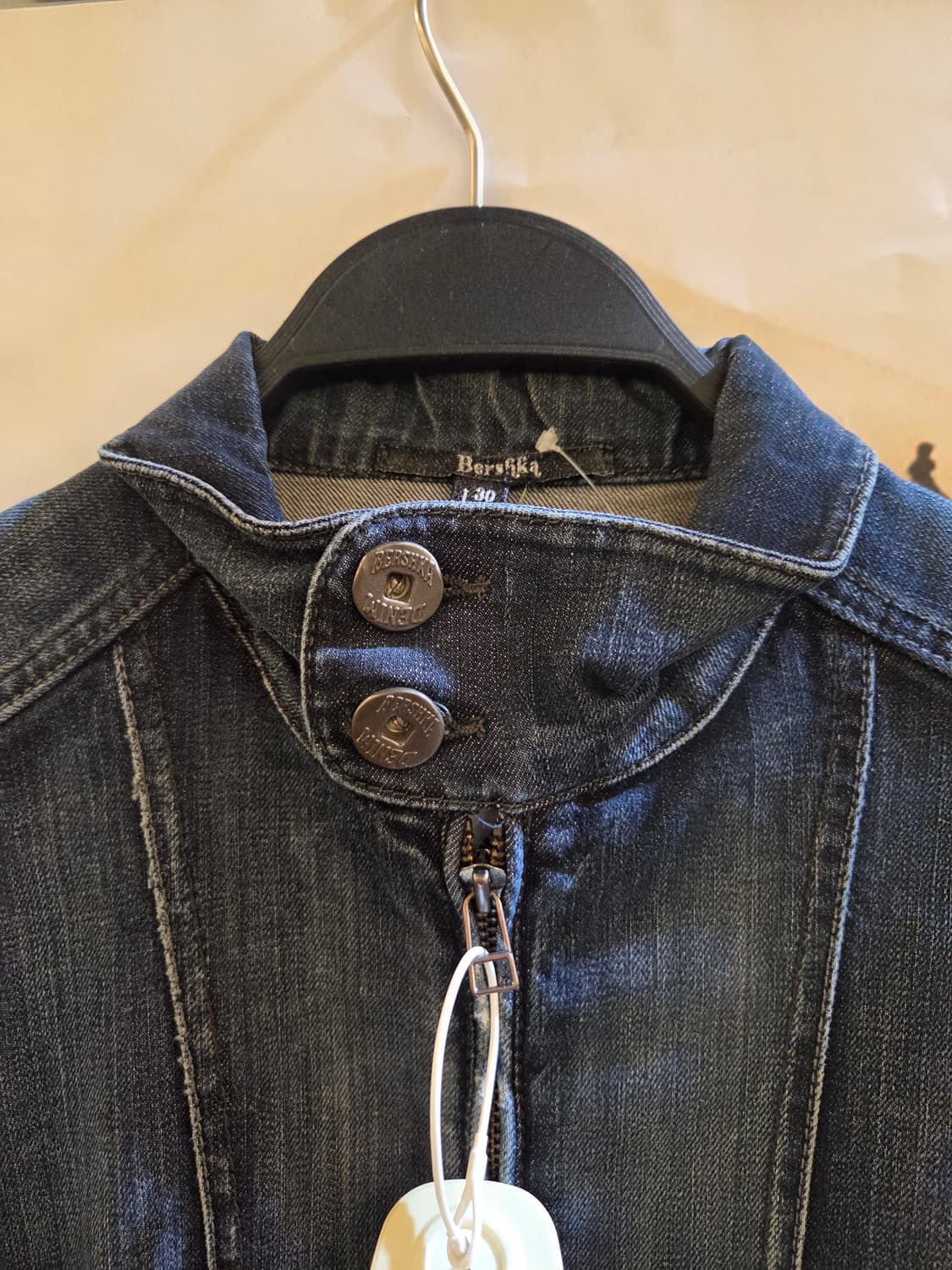VINTAGE Y2K 중청 하이넥 데님자켓💯 상품이미지2
