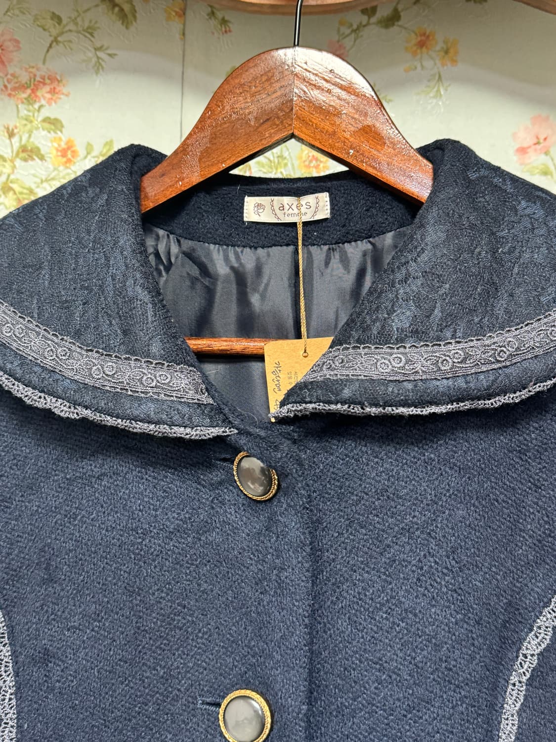 엑시즈팜 네이비 코트 상품이미지2