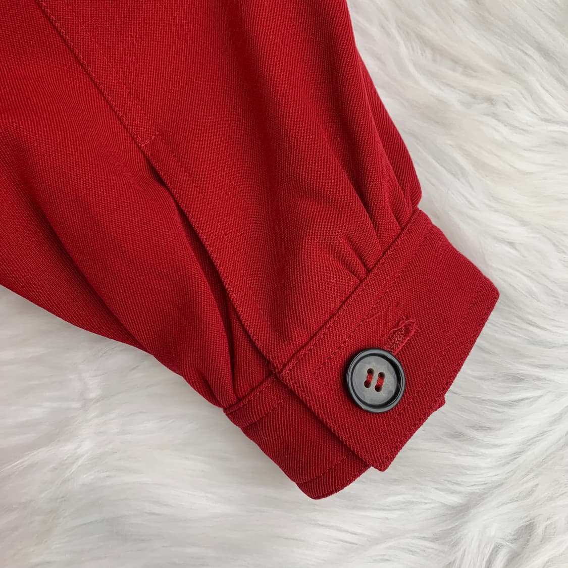 입생로랑 울100 레드 롱코트 1707 상품이미지6