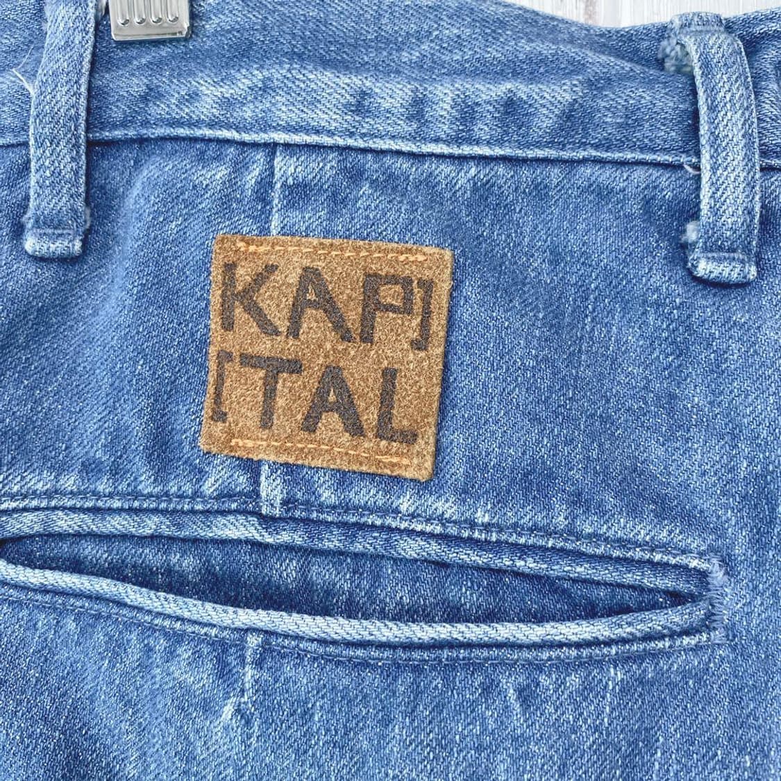 캐피탈 12온즈 데님 하이웨이스트 님 팬츠 상품이미지5