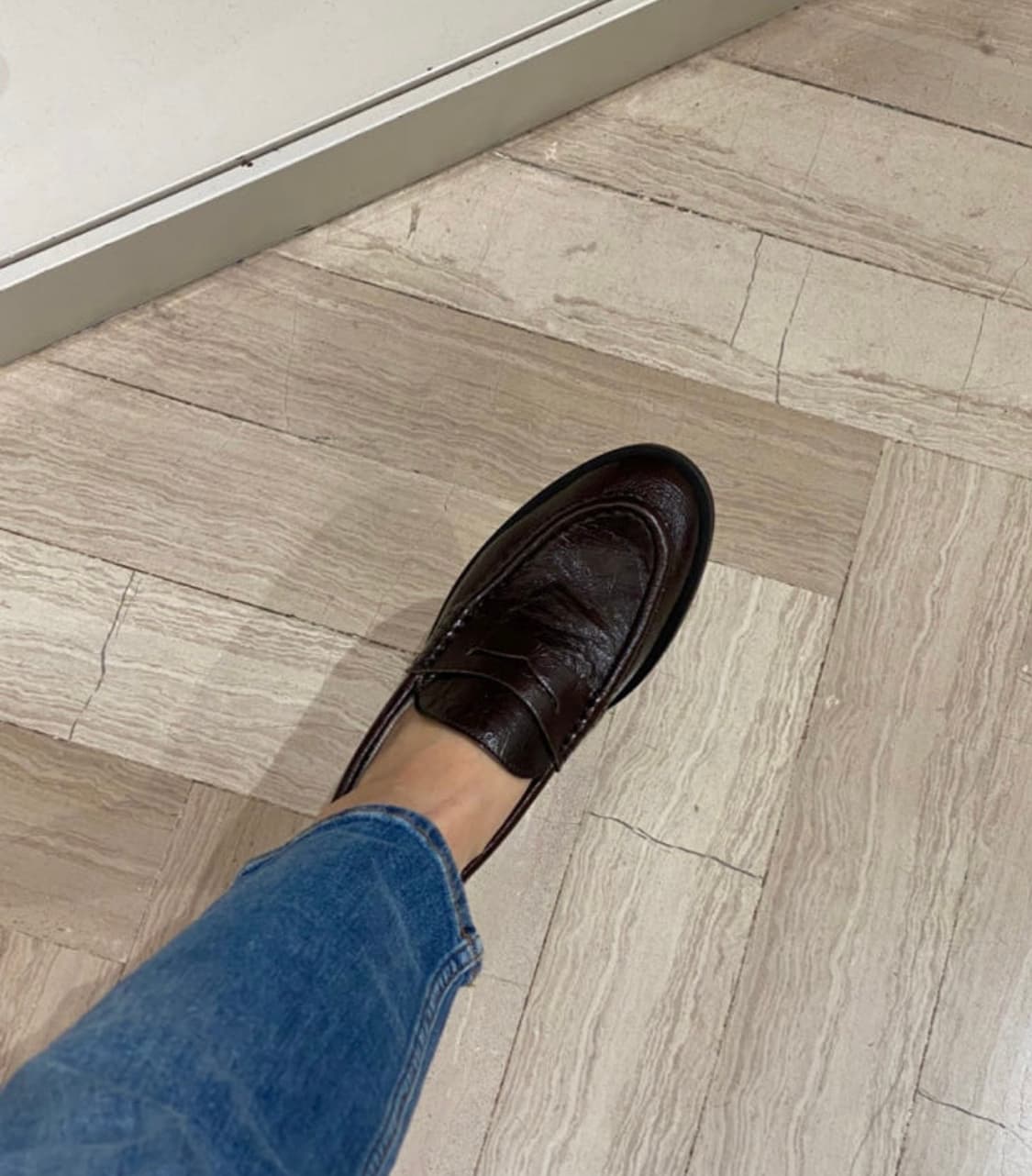 마시모두띠 브라운 링클 페니 로퍼 38 상품이미지4