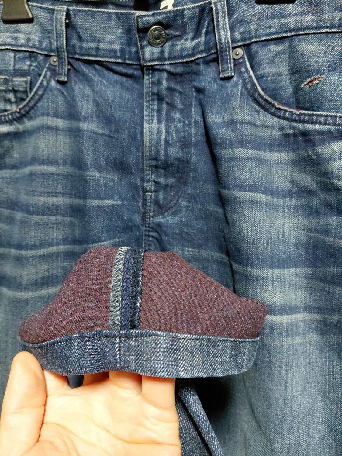 [세븐진]슬림 스트레이트핏 데님 청바지 36사이즈 상품이미지10