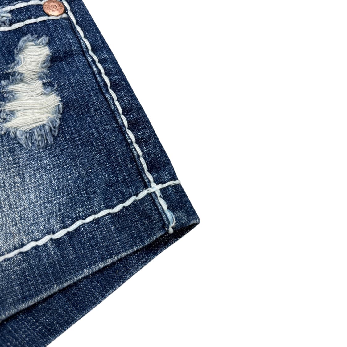 트루릴리전 빈티지 스티치  Y2K 데님 숏팬츠 바지 30 상품이미지6