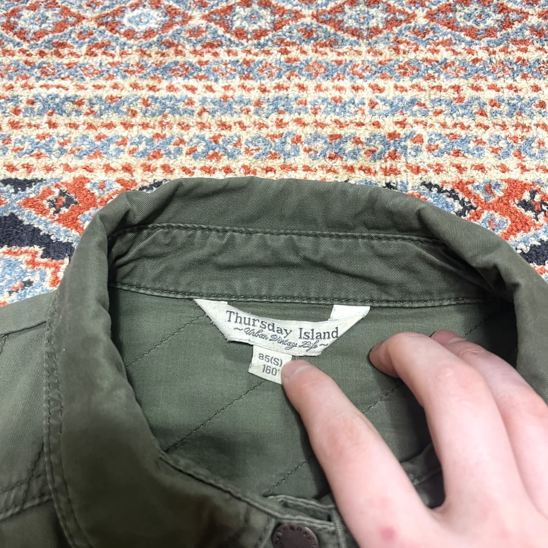 써스데이아일랜드 카키 웨스턴셔츠 여성S 상품이미지3