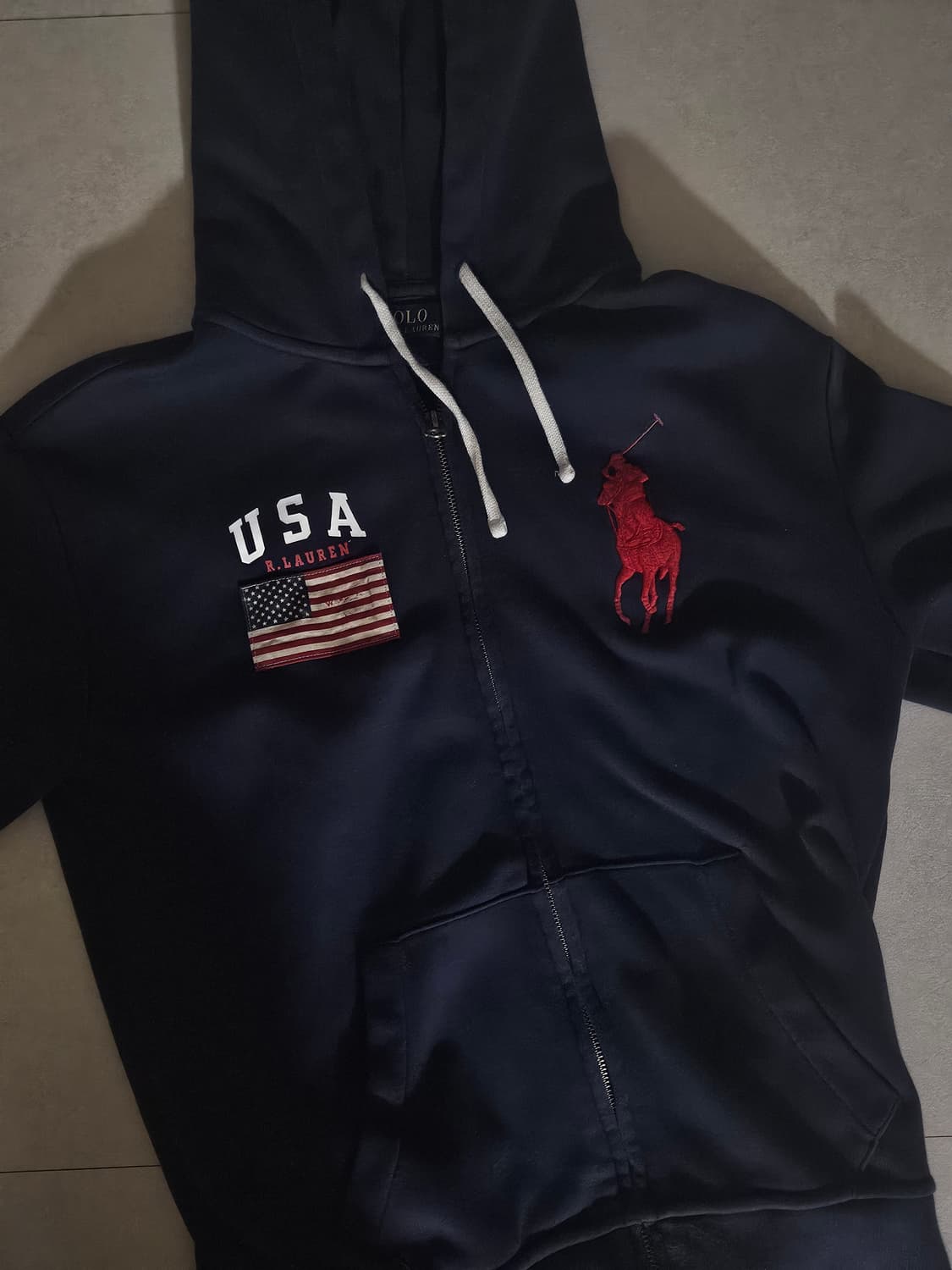 폴로 빅포니 성조기 후드집업 네이비 sp[s] 사이즈 상품이미지1