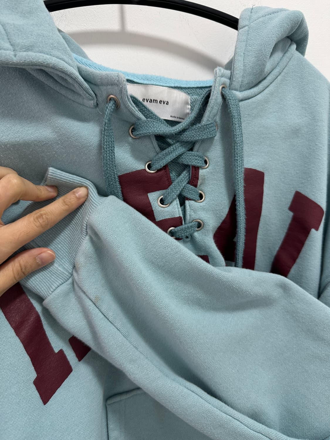 Evam Eva eyelet detail crop hood 상품이미지7