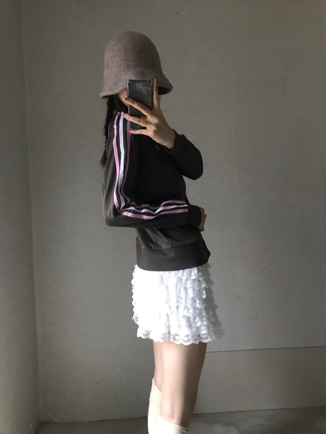 아디다스 카키 연핑크 져지 상품이미지5