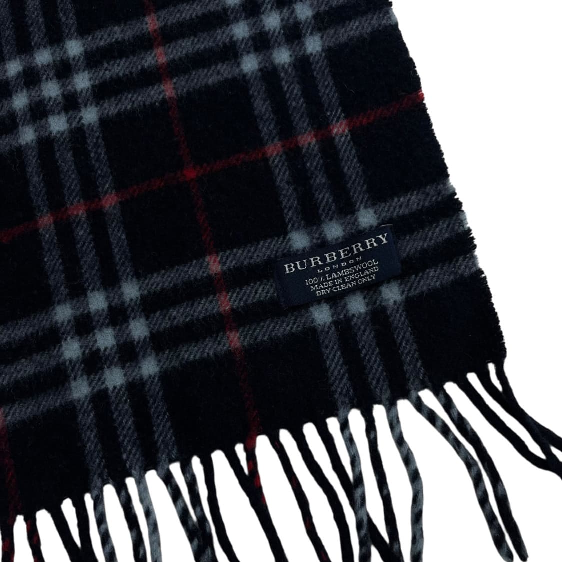버버리 노바체크 네이비 램스울 머플러 상품이미지5
