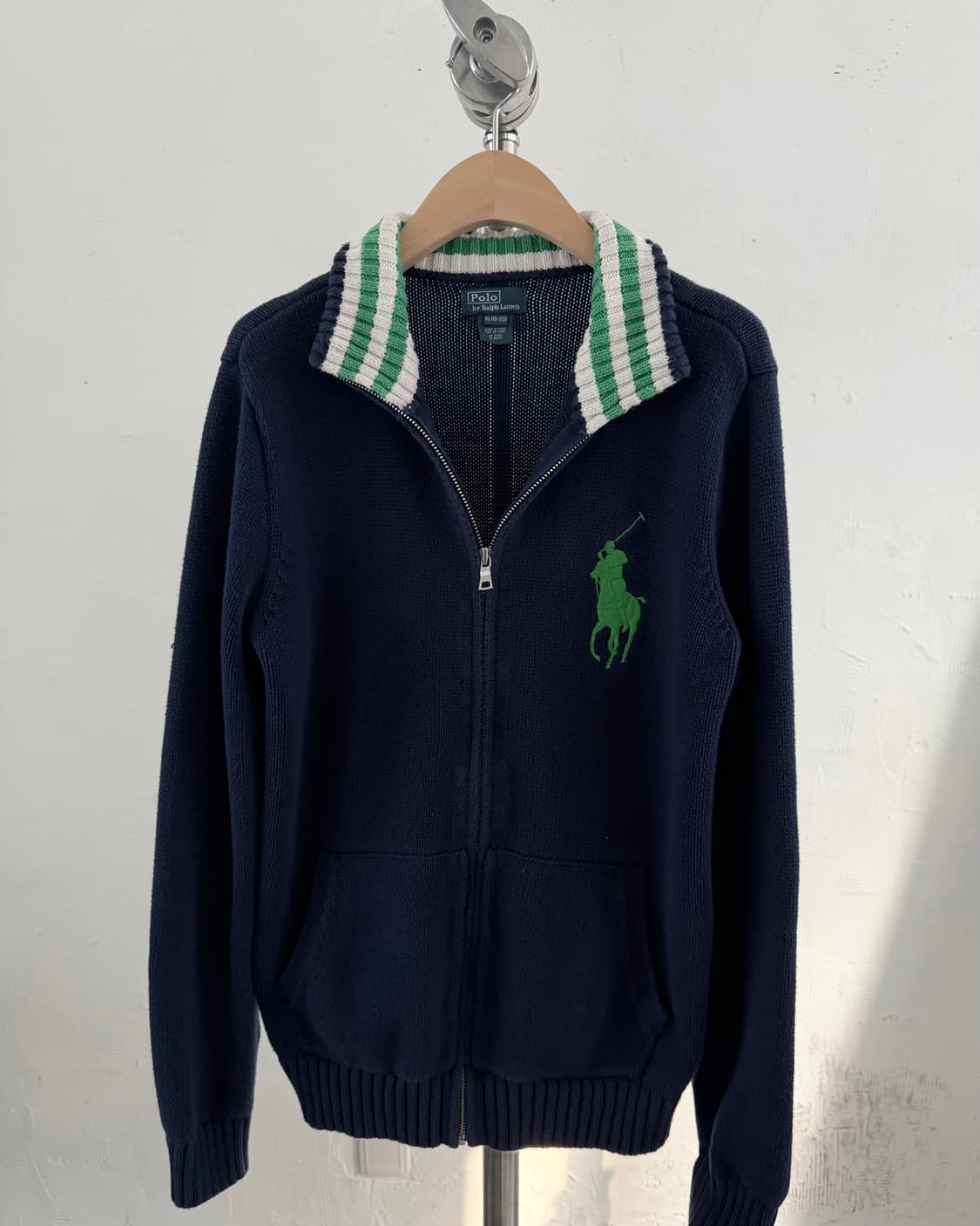 Polo 폴로 랄프로렌 보이즈라인 빅포니 니트집업 상품이미지5