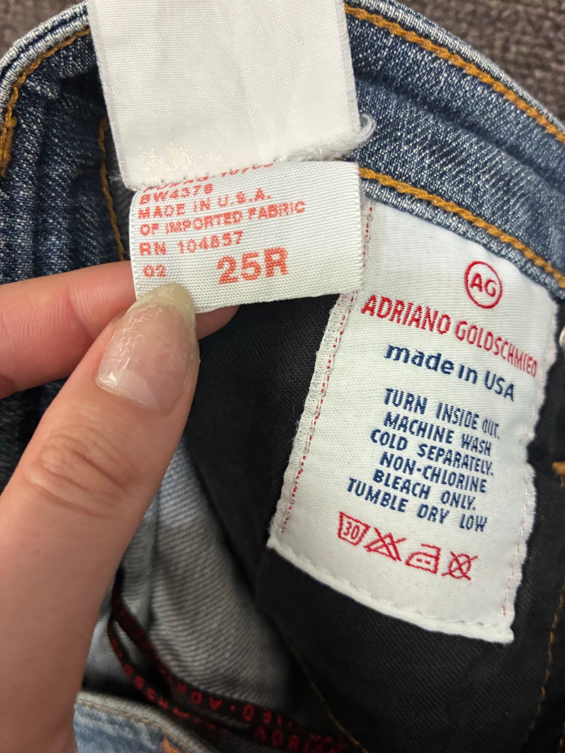 25)AG Jeans 빈티지 여성 로우라이즈 부츠컷 데님팬츠 상품이미지6