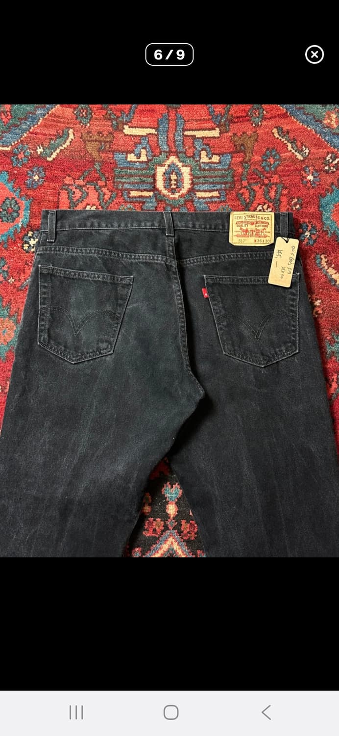 리바이스 517 부츠컷 블랙진 재판매 상품이미지5