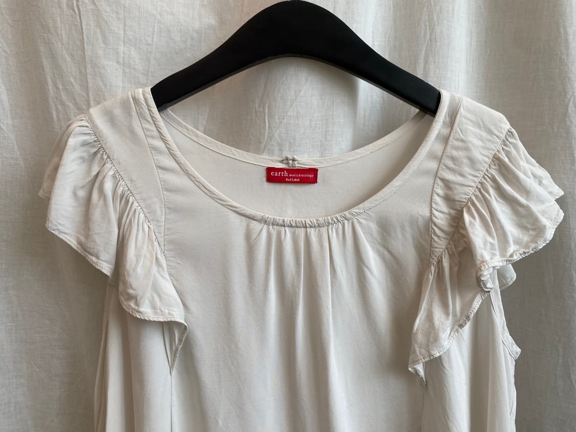 EARTH MUSIC&ECOLOGY 화이트그레이 민소매블라우스(F) 상품이미지5