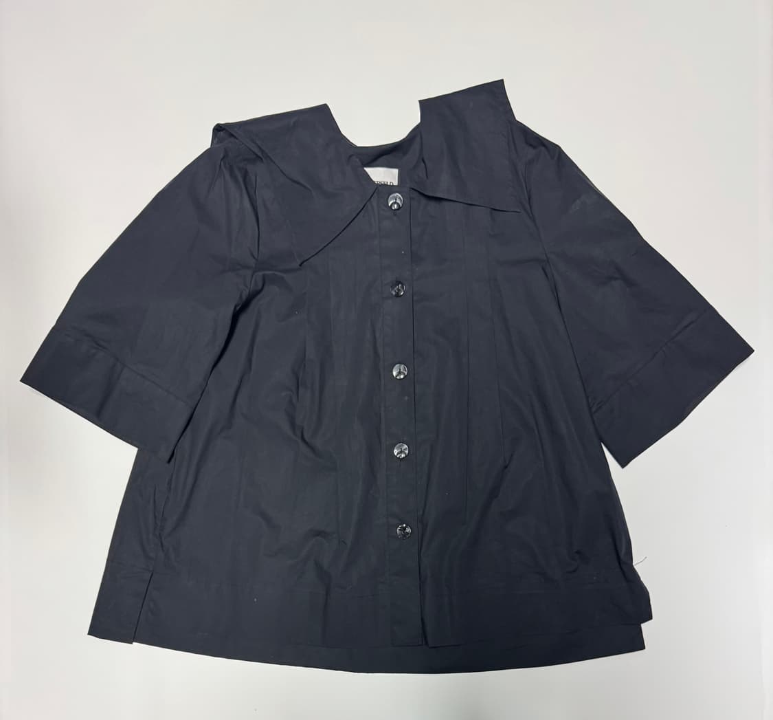 여성 칼라거펠트 세일러 카라 블라우스 셔츠 상품이미지1