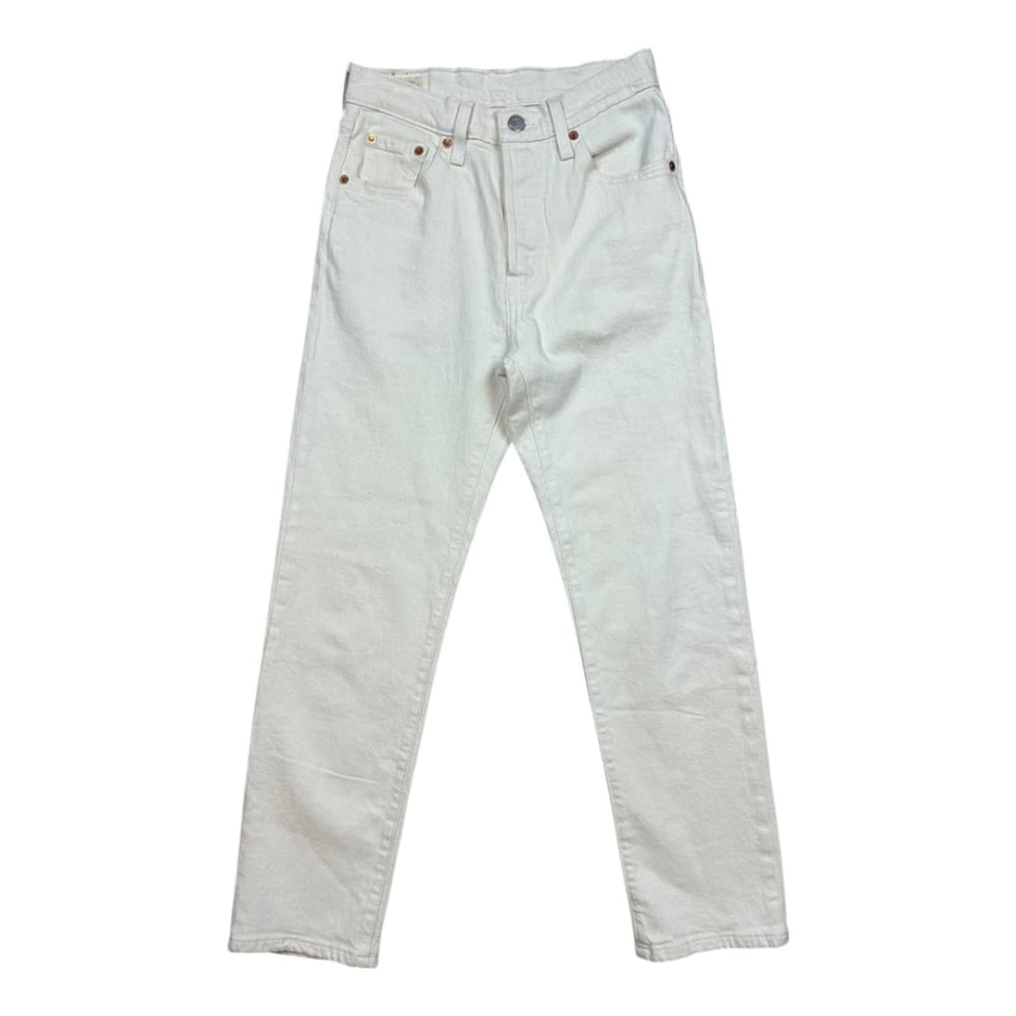 W-S) 빈티지 리바이스 빅E 프리미엄 화이트 데님 팬츠 BD-036 상품이미지1