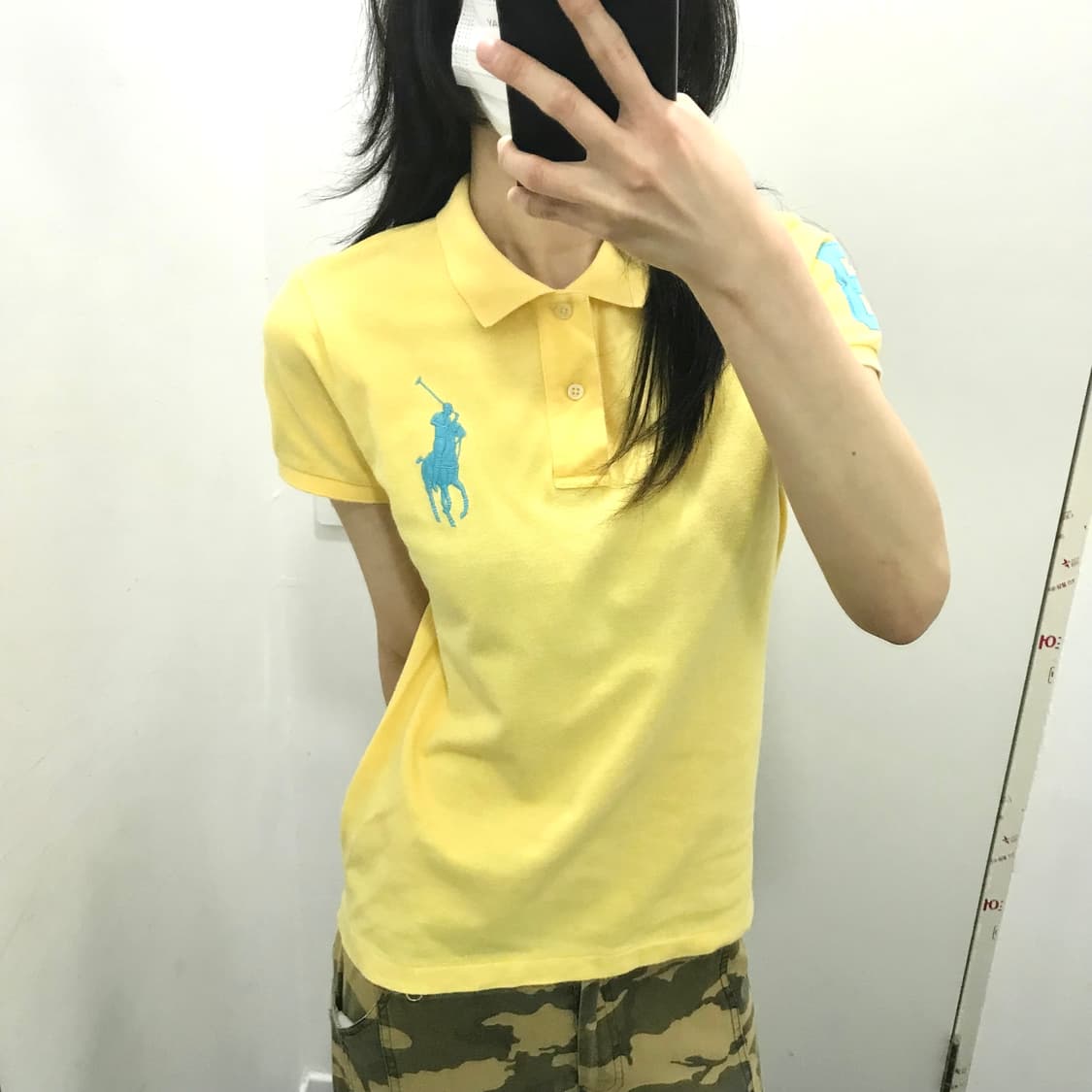  폴로 빅포니 옐로우 노랑색 카라티 반팔티셔츠 상품이미지1