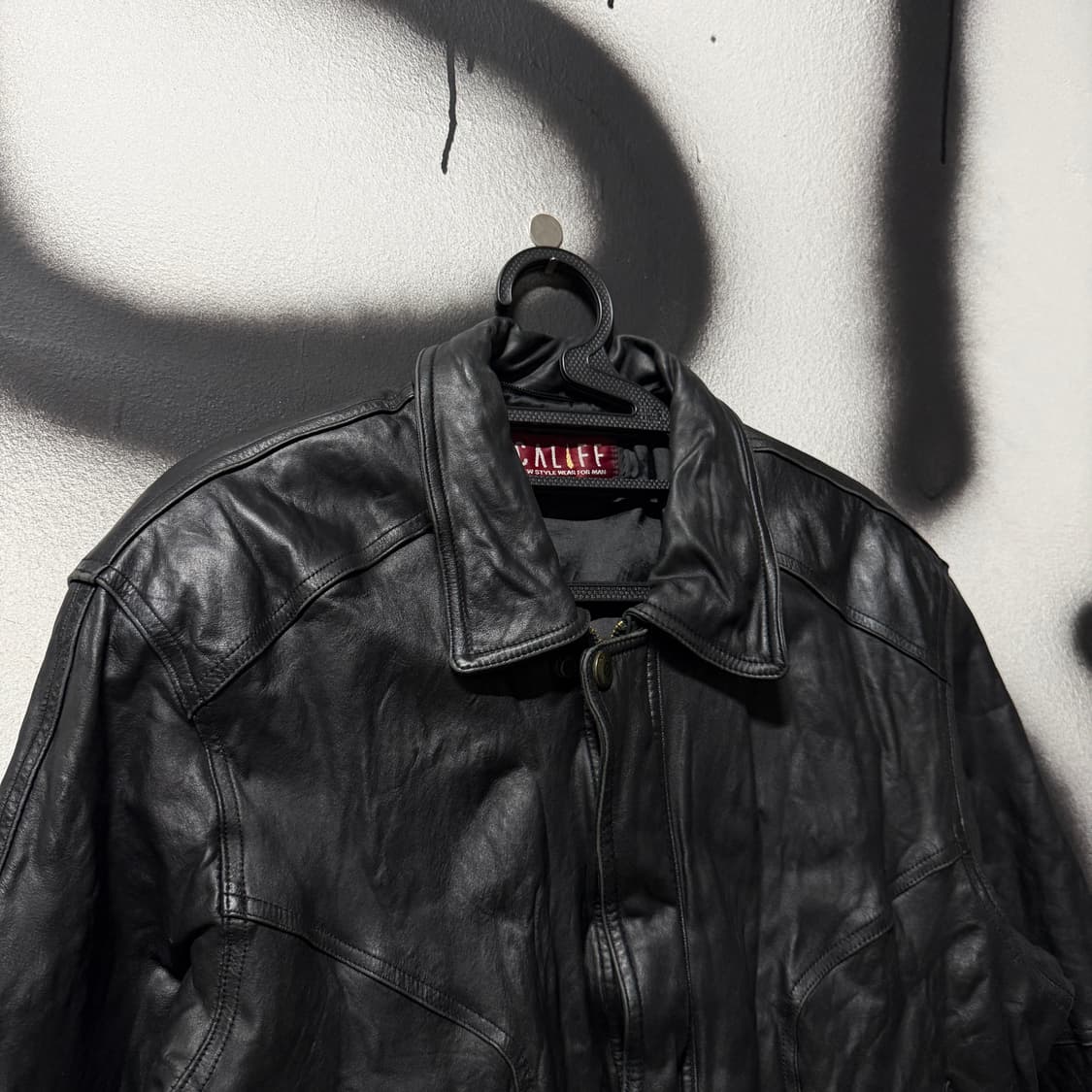 VTG 빈티지 Califf 100% 소가죽 A2 봄버 자켓 상품이미지3