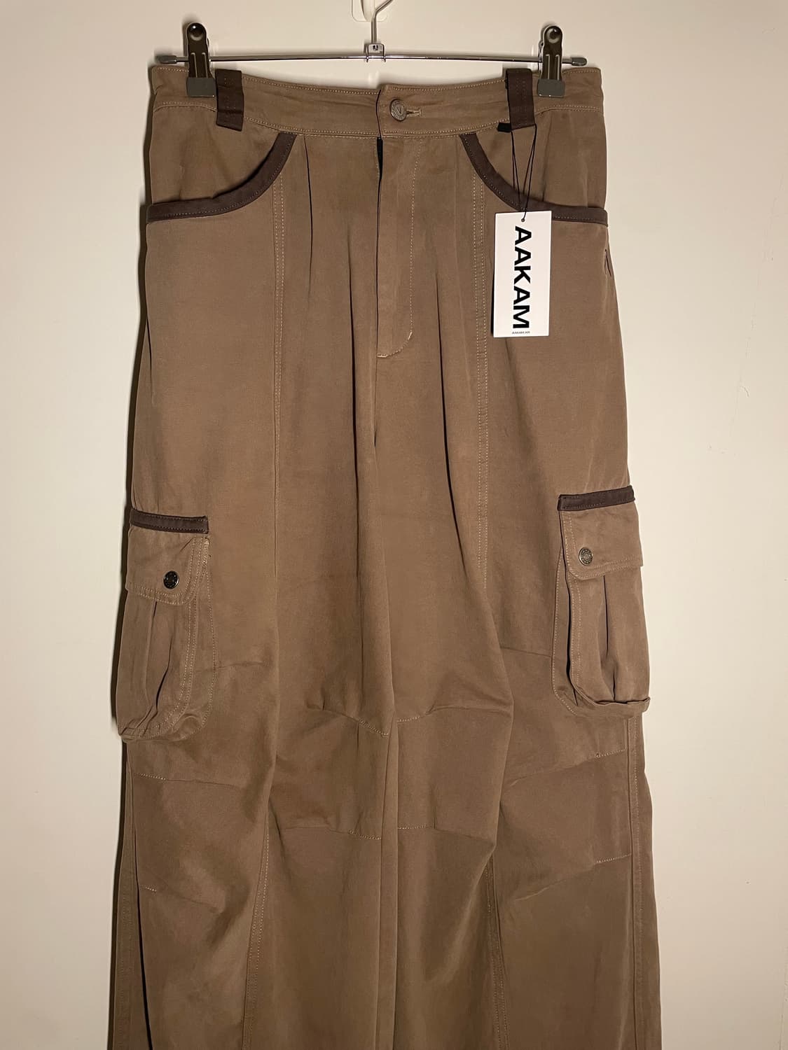 아캄 핀턱 카고팬츠 브라운 (2사이즈) 상품이미지2