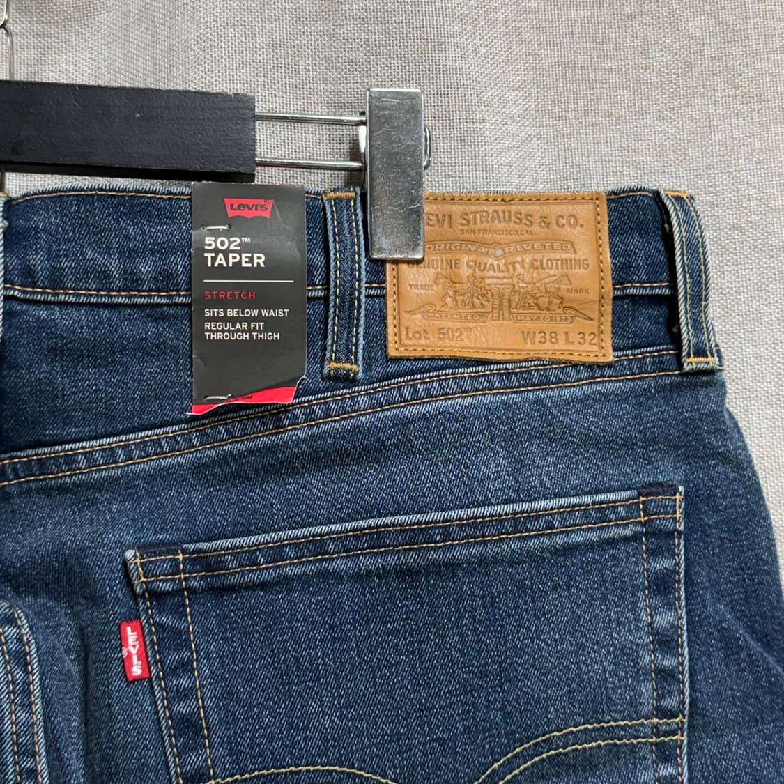 [W38/새상품] 리바이스 502 테이퍼핏 데님 청바지 상품이미지6
