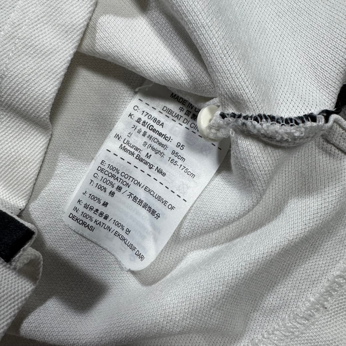 나이키 화이트 반팔 카라티 상품이미지5