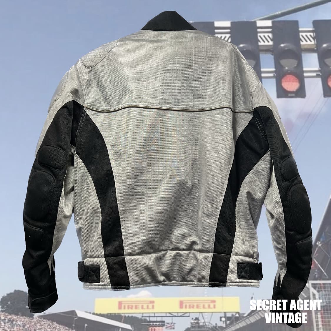 [L]퍼스트기어 레이싱 자켓 그레이 상품이미지2