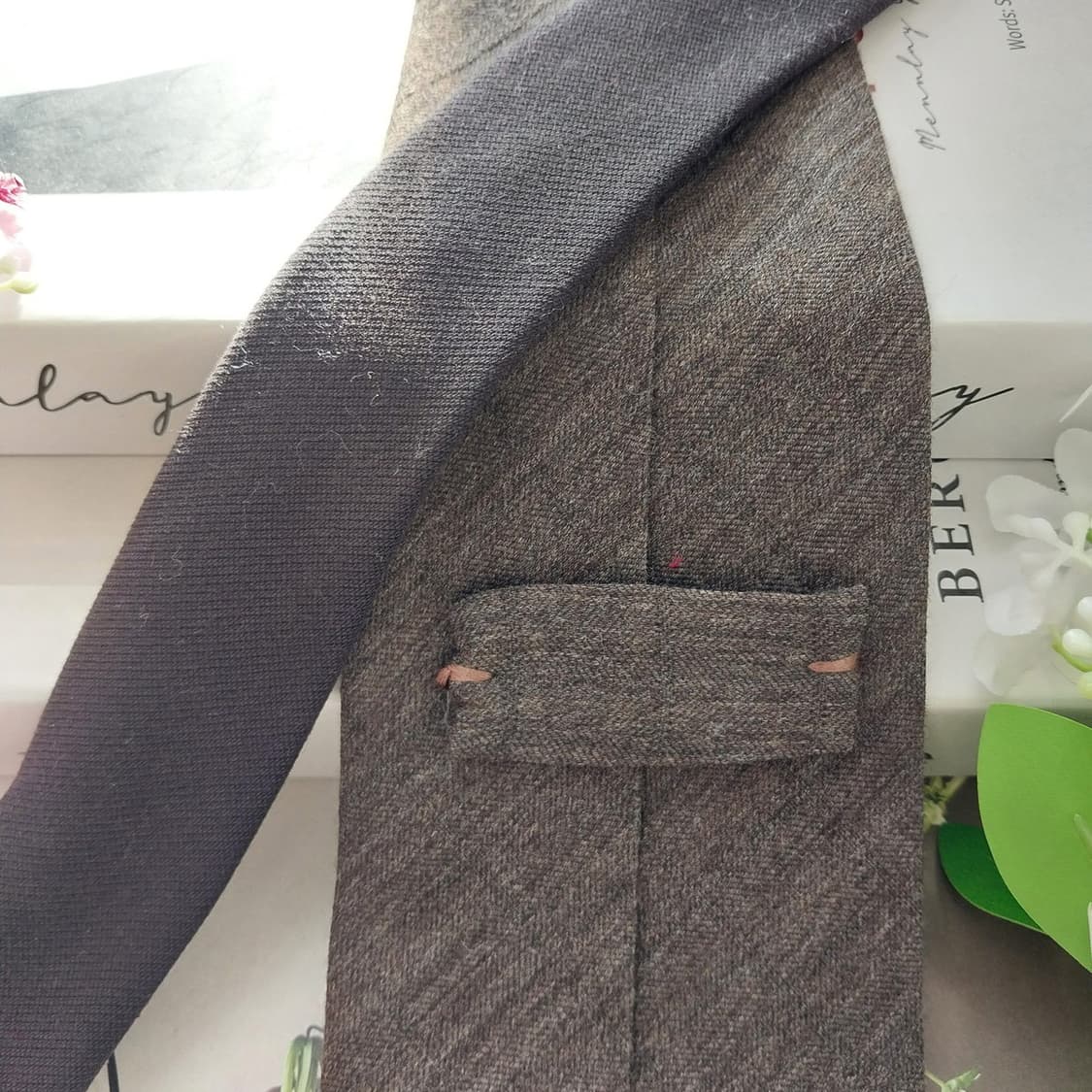 제냐 울 실크 브라운 솔리드 넥타이 8.7cm A+등급 K1816
 상품이미지6