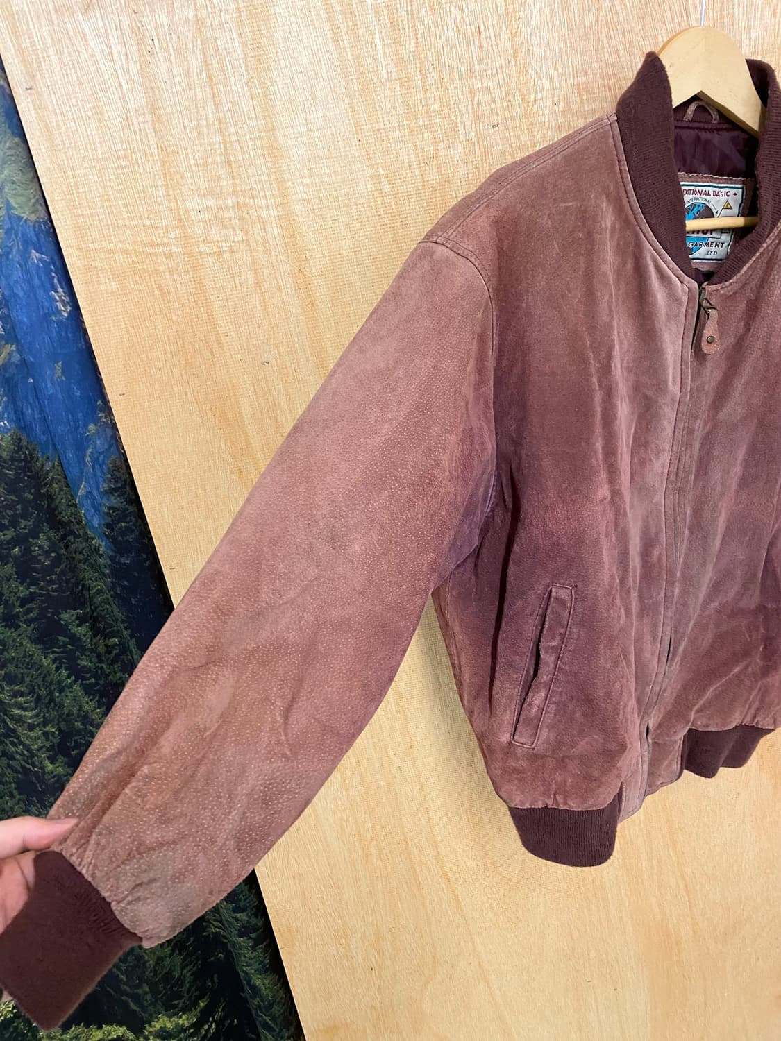 80's VTG hard faded suede blouson 하드 페이딩 상품이미지5