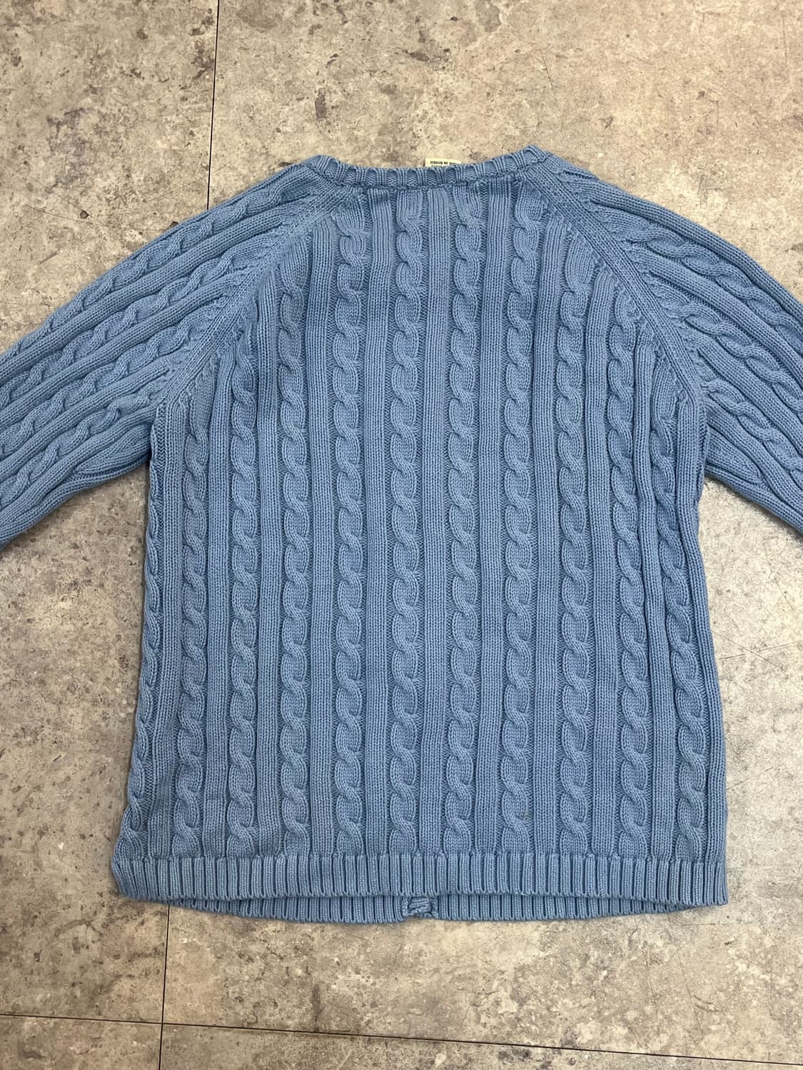 엘엘빈 꽈배기 가디건 스카이블루 S #csz2365 상품이미지8