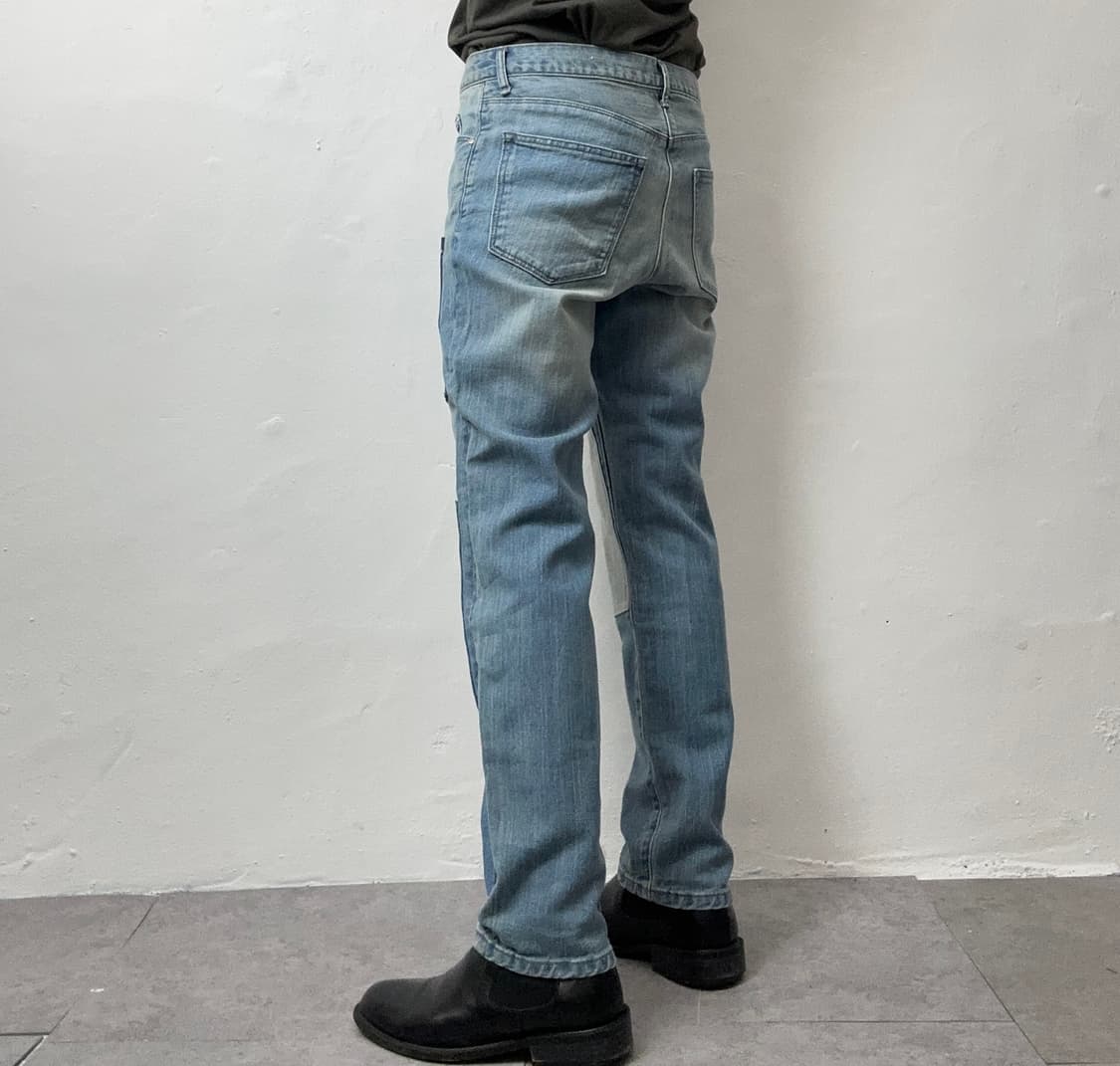 ADAM ET ROPÉ Patchwork Tapered Denim Pan 상품이미지3