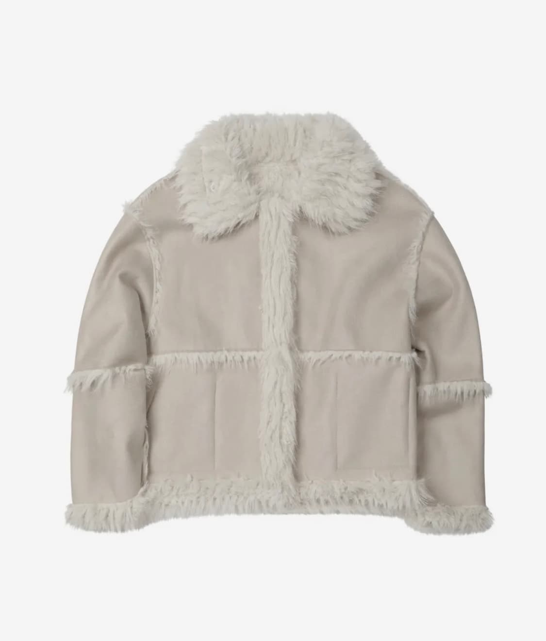 레더리 리버시블 시어링 퍼자켓 아이보리 상품이미지3