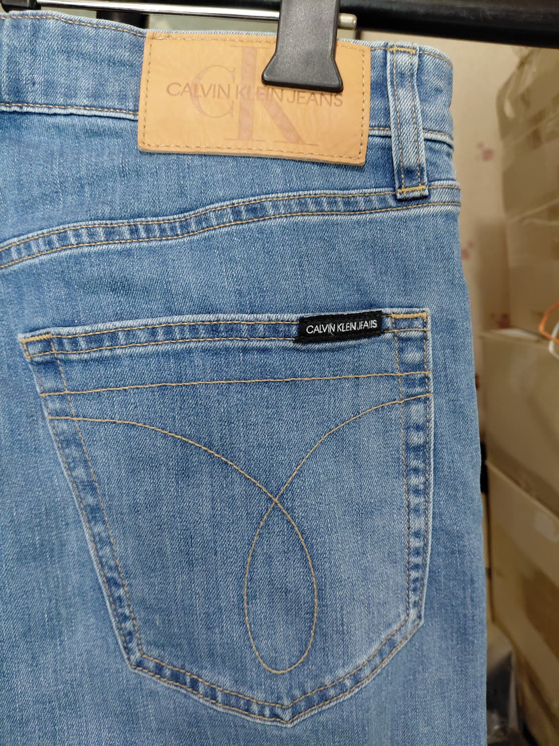 [캘빈클라인](춘하용)슬림스트레이트 크롭 데님 청바지 31사이즈 상품이미지3