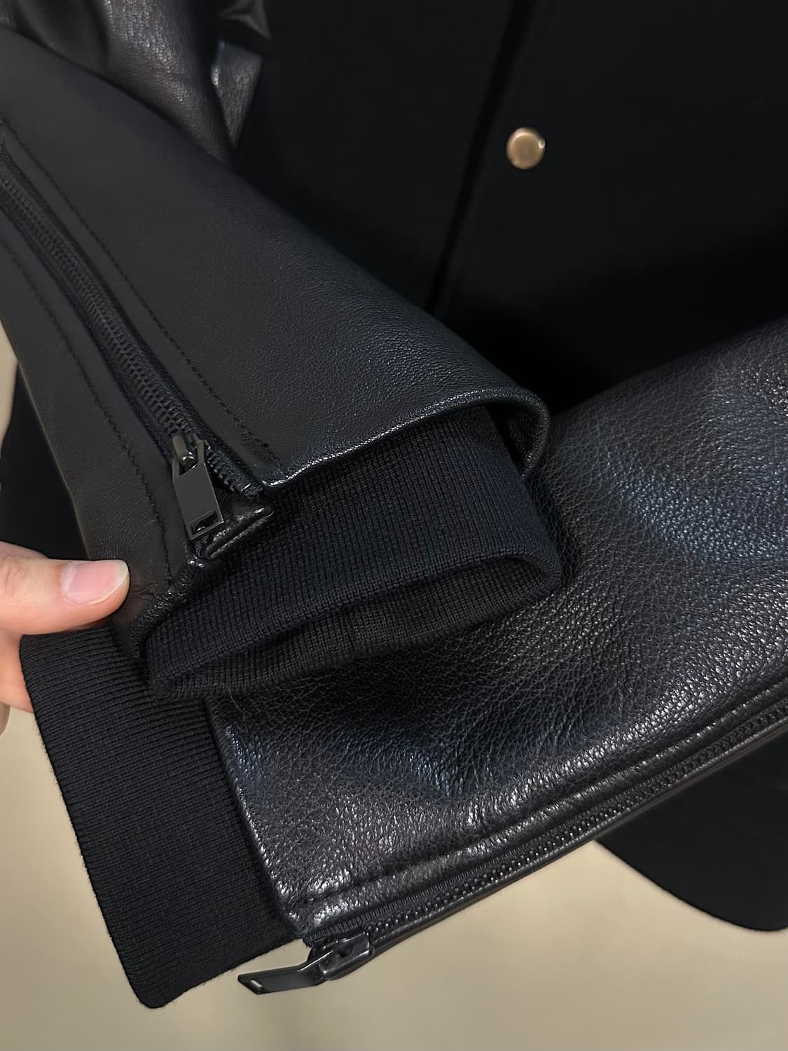 시스템옴므 염소가죽 바시티 자켓 처분  상품이미지7