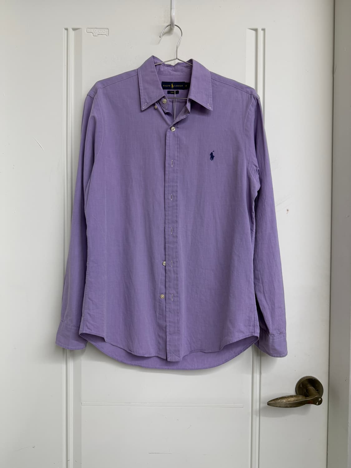 폴로 랄프로렌 퍼플 네이비포니 셔츠 상품이미지5