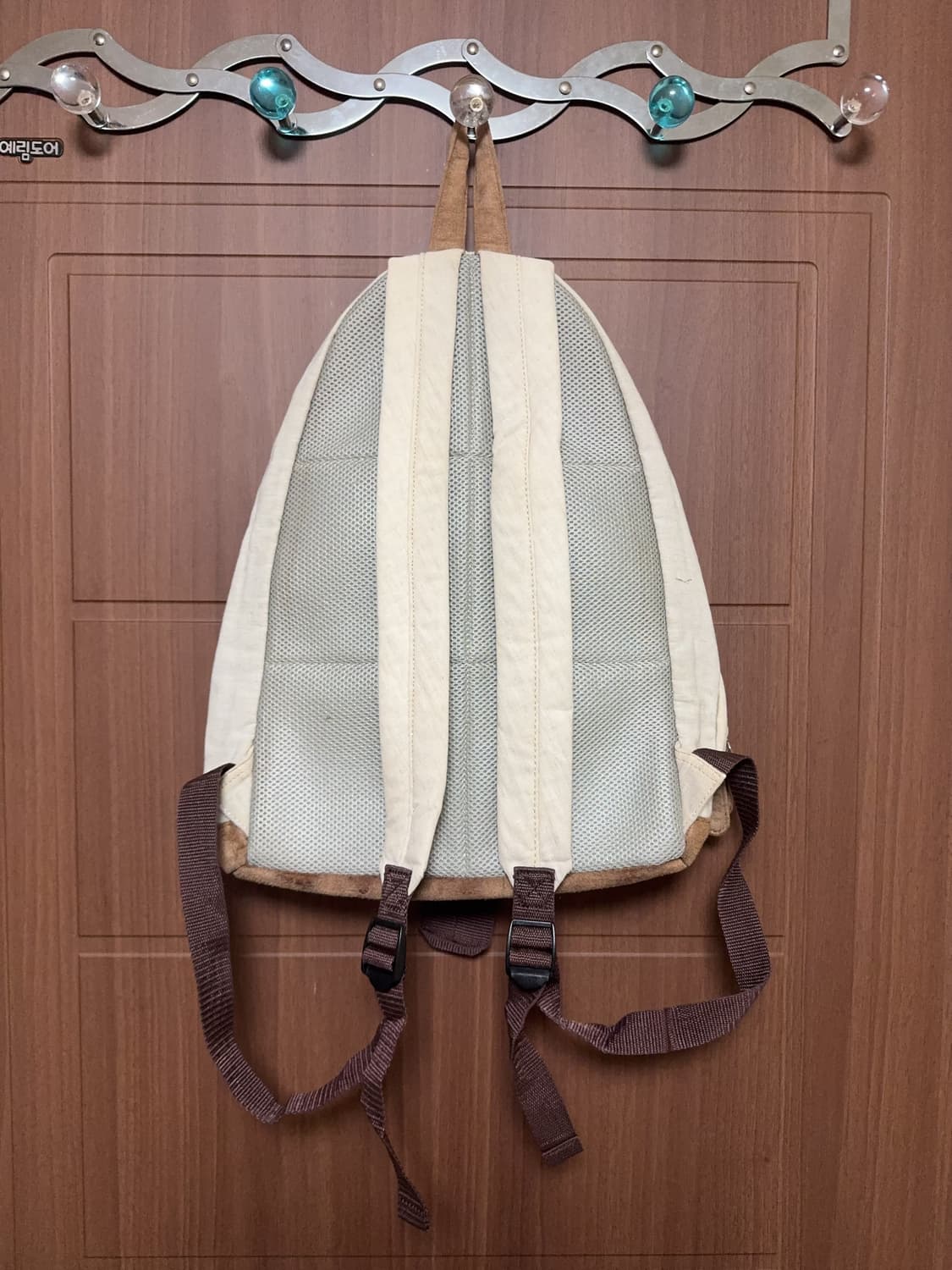 일본 빈티지 모리걸 하구미 아이보리 레이스 돼지코 모리 백팩 가방 상품이미지3