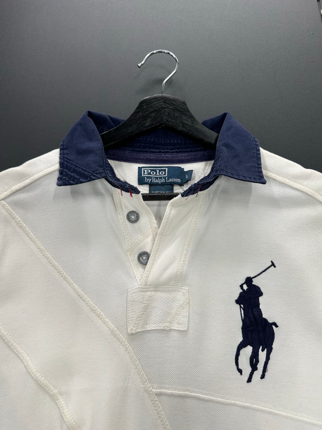 폴로랄프로렌 빅포니 넘버링 링거 PK반팔티 아이보리 상품이미지5